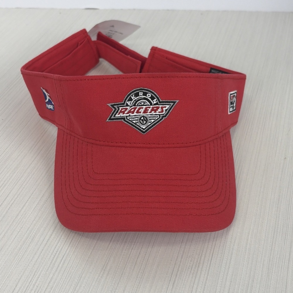 Akron Racers The Game Strapback Visor Red One Size NPF Softball NWT